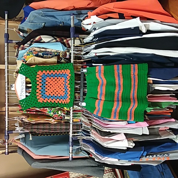 Vintage 1960s 70s Mod crochet 2 pc - Picture 4 of 6